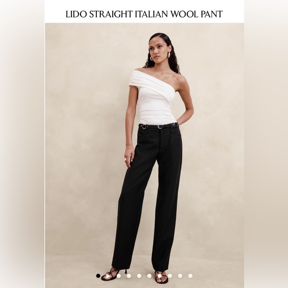 Lido Straight Leg Italian Wool Pants - Picture 1 of 3